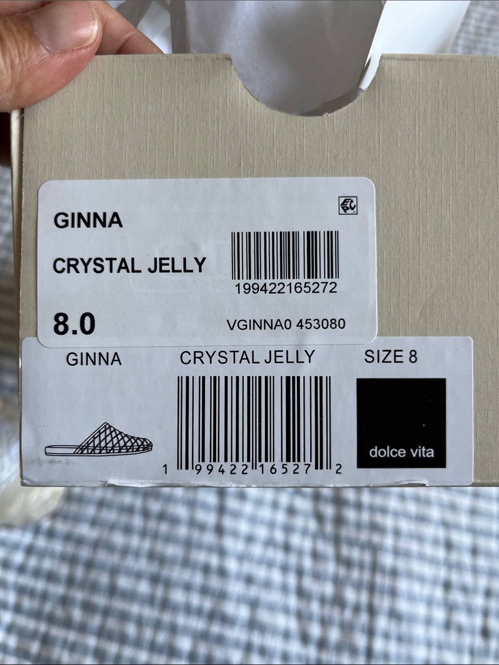 Dolce Vita “Ginna” Woven Slide in Crystal Jelly - NWT - Picture 9 of 9